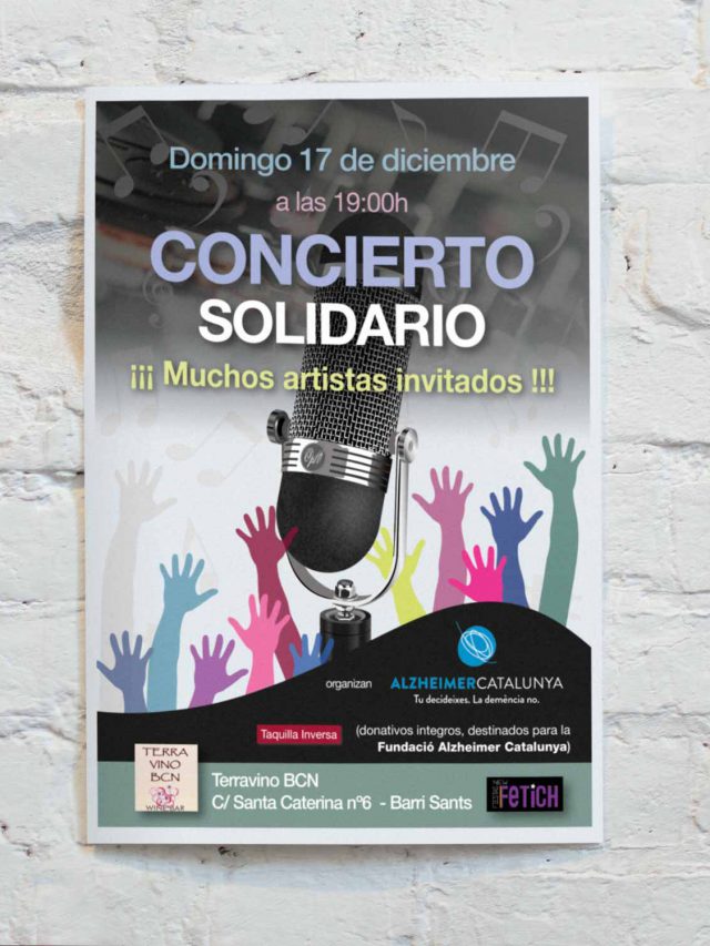 Cartel Terravino Fiesta Concierto Solidario 2017