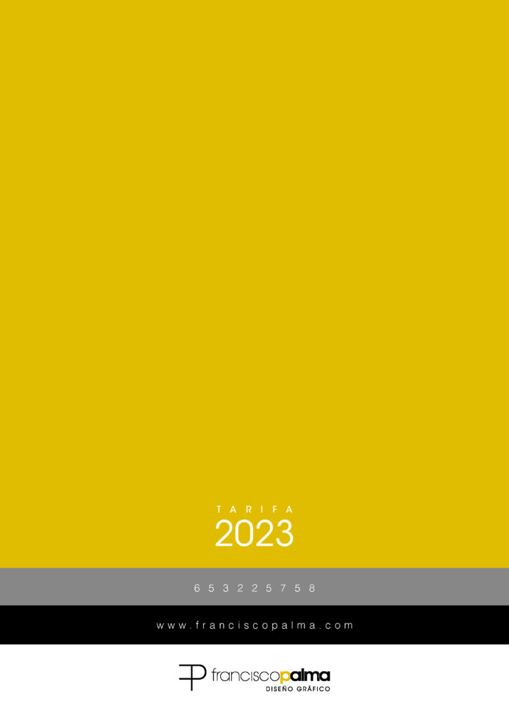 Tarifa Francisco Palma 2023 contraportada